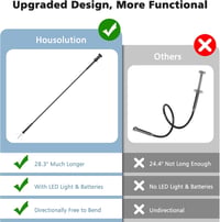 Housolution 72 cm mágneses fogó LED világítással, rugalmas szerszám szögcsipesszel 2