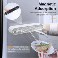 Suport magnetic Housolution pentru folie alimentară și folie de aluminiu cu dispenser și tăietor, pentru role cu lățimea de 30 cm 2