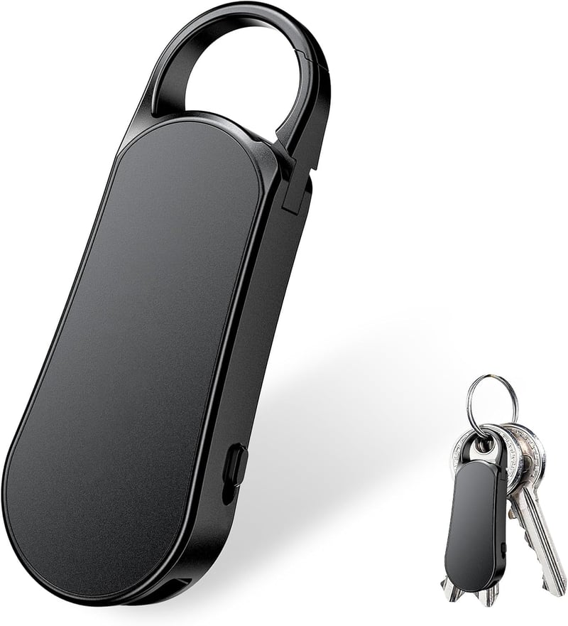 Howabo 64GB Mini Diktafon Kulcstartó Dizájn - 35 Óra Felvételi Idő, Fém Ház, Hi-Fi Hang, Interjú Meetinghez