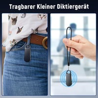 Howabo 64GB Mini Diktafon Kulcstartó Dizájn - 35 Óra Felvételi Idő, Fém Ház, Hi-Fi Hang, Interjú Meetinghez 5