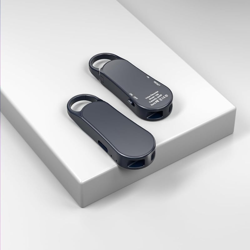Howabo 64GB Mini Hangrögzítő, 35 Órás Üzemidő, 1536Kbps Digitális Diktafon, Hangfelismerés, Type-C, Zajcsökkentés, Interjúkhoz, Értekezletek
