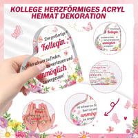 HOWAF Nyugdíjazási Ajándék Szív Alakú Akril Kulcstartó Búcsúajándék Kollégáknak Munkahelyváltáshoz Otthoni Dekoráció 3