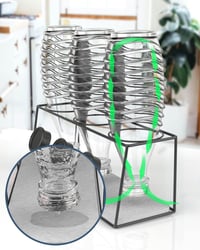Howdah SodaStream Duo szódabottal tartó rozsdamentes acél 3 palackos szárítóállvány 3