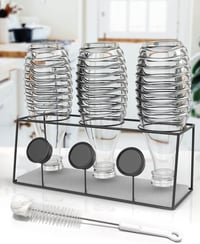 Howdah SodaStream Duo szódabottal tartó rozsdamentes acél 3 palackos szárítóállvány 1