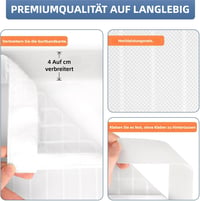 HOWIN Mágneses Szúnyogháló Ajtó 110x210cm Fúrás Nélkül Fehér 5