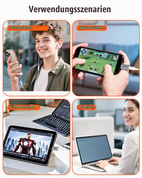 HOWJIM Lightning USB-C slúchadlový audio adaptér – Len na prenos zvuku, adaptér kompatibilný s iPhone a iPad 8
