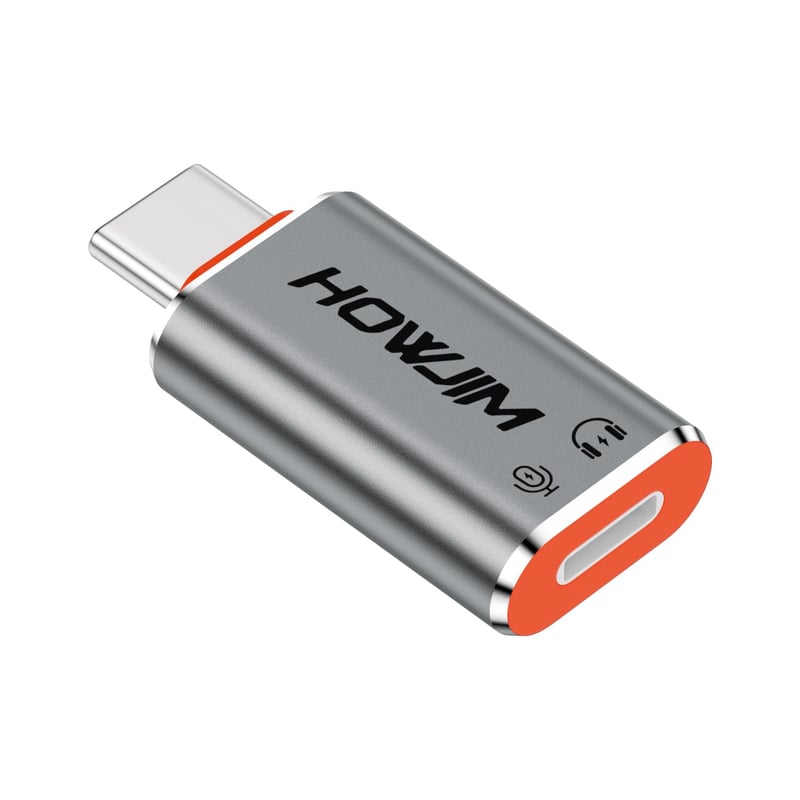 HOWJIM Lightning USB-C slúchadlový audio adaptér – Len na prenos zvuku, adaptér kompatibilný s iPhone a iPad