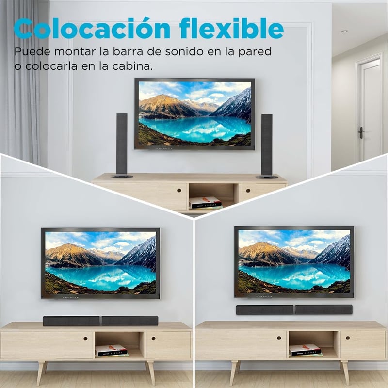 HoYLluDLL 2.0 TV Soundbar 32 Inch 2in1 Szétválasztható Hangszóró 3 EQ Mód