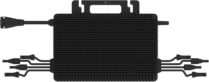 Hoymiles HMS-1800-4T Mikro Inverter 4 Napelemhez, 1800W Erkély Napelemes Rendszerhez, WiFi Bővíthető, IP67 Védettség, Ventilátor Nélküli
