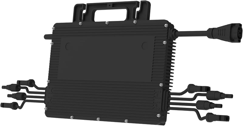 Hoymiles HMS-1800-4T Mikro Inverter 4 Napelemhez, 1800W Erkély Napelemes Rendszerhez, WiFi Bővíthető, IP67 Védettség, Ventilátor Nélküli