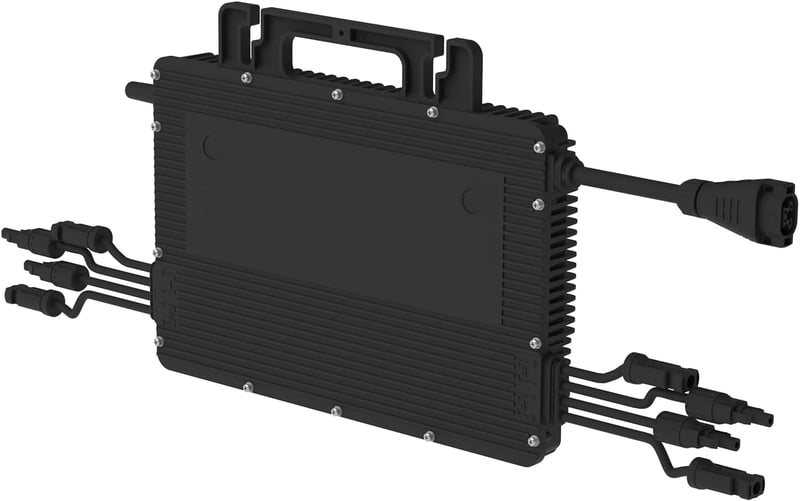 Hoymiles HMS-1800-4T Mikro Inverter 4 Napelemhez, 1800W Erkély Napelemes Rendszerhez, WiFi Bővíthető, IP67 Védettség, Ventilátor Nélküli