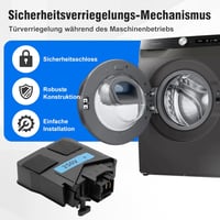 Hoypeyfiy Samsung mosógép ajtózár mágneses kapcsoló WD70J5410AW WD70K5400OW 6
