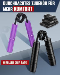 Hozzen Kézerősítő Tréner Szett 6 db-os (50-200 lbs) Ujj és Csukló Edzéshez 5