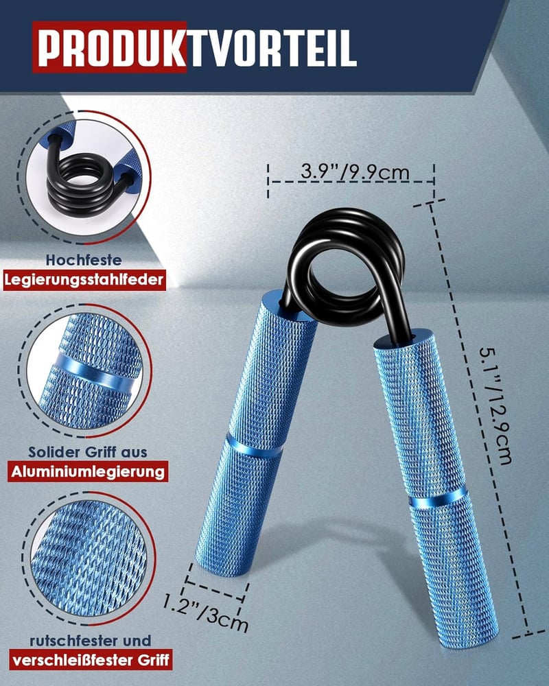 Hozzen Kézerősítő Tréner Szett 6 db-os (50-200 lbs) Ujj és Csukló Edzéshez