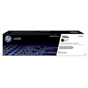 Originálny čierny toner HP 106A (W1106A) pre tlačiarne HP Laser 107/135/137