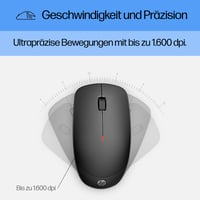 Bezdrôtová súprava klávesnice a myši HP 230 – 2,4 GHz, nemecké rozloženie QWERTZ, tichá, USB prijímač, 16-mesačná výdrž batérie, čierna 5