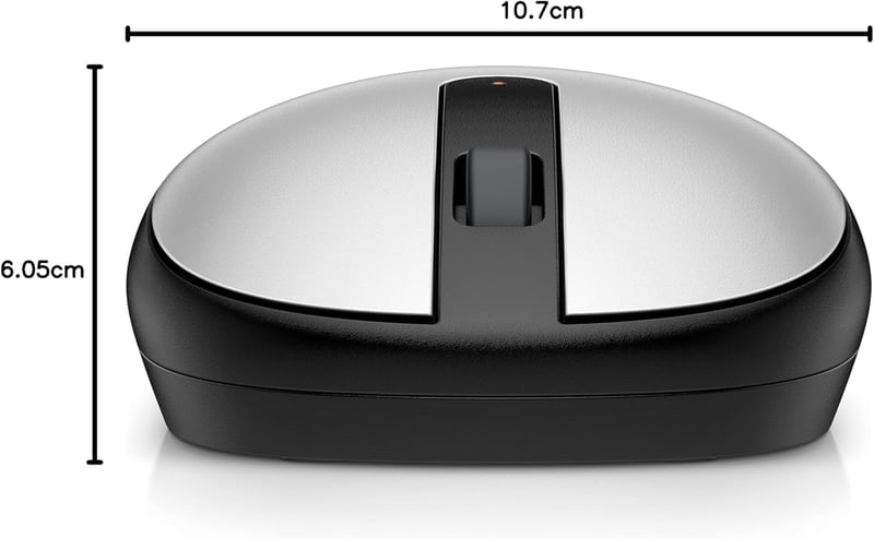 HP 240 Bluetooth Egér Vezeték Nélküli, Optikai Szenzor 1600 DPI, Ambidextrous, Ezüst - Silver