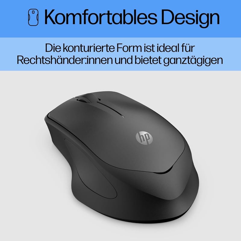 HP 280 Csendes Vezeték Nélküli Egér Fekete - Hosszú Akkumulátor Élettartam - Wireless, ergonomic
