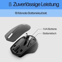 HP 280 Csendes Vezeték Nélküli Egér Fekete - Hosszú Akkumulátor Élettartam - Wireless, ergonomic 8