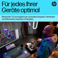 Bluetooth klávesnica HP 350, Bluetooth 5.2, 60 % dizajn, nemecké rozloženie QWERTZ, kompatibilná s Windows, macOS, iPadOS, Android a iOS 3