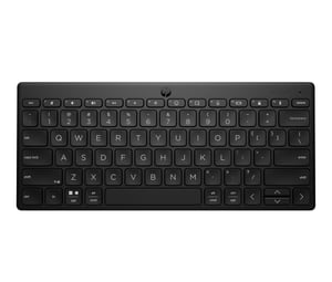 HP 350 Bluetooth tipkovnica, Bluetooth 5.2, 60% dizajn, QWERTZ njemački raspored tipki, kompatibilna sa sustavima Windows, macOS, iPadOS, Android i iOS