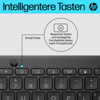 Bluetooth klávesnica HP 350, Bluetooth 5.2, 60 % dizajn, nemecké rozloženie QWERTZ, kompatibilná s Windows, macOS, iPadOS, Android a iOS 4