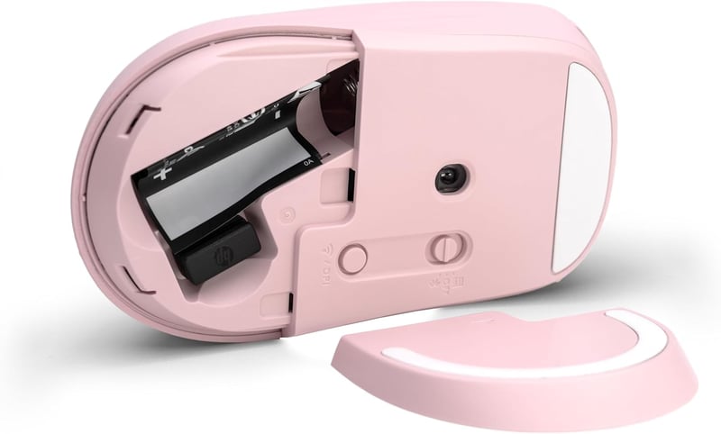 HP 400 Dual Wireless Egér Bluetooth USB 2.4GHz Rózsaszín Csendes Kattintás - pink
