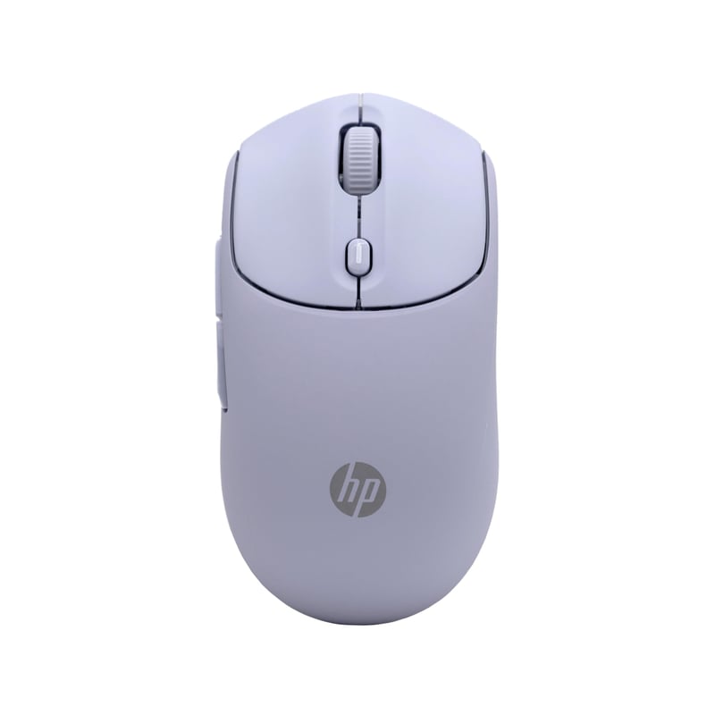 Bezdrôtová myš HP 400 Quiet Dual – Bluetooth a USB 2,4 GHz, tiché klikanie, jemný povrch, 24-mesačná výdrž batérie, 6000 DPI, fialová