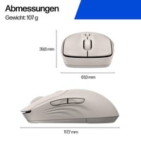 Bezdrôtová myš HP 400 Quiet Dual – Bluetooth a USB 2,4 GHz, tiché klikanie, jemný povrch, 24-mesačná výdrž batérie, 6000 DPI, fialová 4