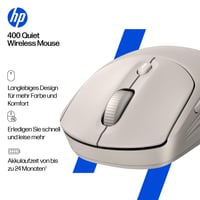 Bezdrôtová myš HP 400 Quiet Dual – Bluetooth a USB 2,4 GHz, tiché klikanie, jemný povrch, 24-mesačná výdrž batérie, 6000 DPI, fialová 5