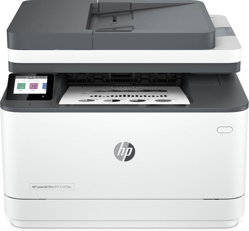 Multifunkčná laserová tlačiareň HP LaserJet Pro MFP 3102fdw – biela/sivá