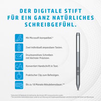 Stilou HP MPP 1.51 pentru PC și tabletă – Compatibil Microsoft, vârf de precizie, butoane personalizabile, 1 vârf de schimb, argintiu 3