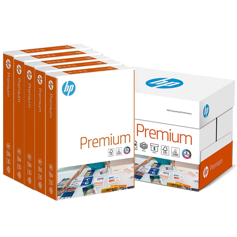 HP Premium papier do tlačiarní CHP 852 A4 90g biely 2500 listov (5x500 listov) kancelársky papier pre laserové a atramentové tlačiarne