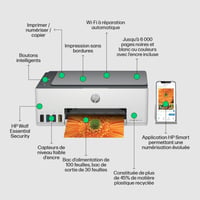 Multifunkčná farebná atramentová tlačiareň HP Smart Tank 5105 1F3Y3A 3 v 1 - sivá 3