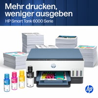 Imprimantă Multifuncțională cu Jet de Cerneală HP Smart Tank 6006 3 în 1 – Wi-Fi, Imprimare Mobilă, Capacitate Mare de Cerneală, 3 Ani de Cerneală Incluși 6