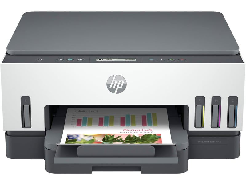 Multifunkčná atramentová tlačiareň HP Smart Tank 7005 – sivá/biela