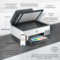 Multifunkčná atramentová tlačiareň HP Smart Tank 7305 - tlačiareň, skener, kopírka, ADF, Wi-Fi, LAN, duplex, AirPrint, azúrová, purpurová, žltá, čierna 5