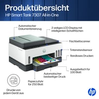Multifunkčná atramentová tlačiareň HP Smart Tank 7307 3 v 1 – WLAN, obojstranná tlač, ADF, vysoká kapacita atramentu, vynikajúca kvalita tlače 8