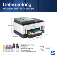 Multifunkčná atramentová tlačiareň HP Smart Tank 7307 3 v 1 – WLAN, obojstranná tlač, ADF, vysoká kapacita atramentu, vynikajúca kvalita tlače 9