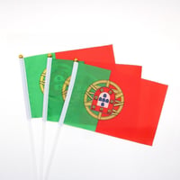 HPMAISON 50 db Portugál Zászló Kézi Zászlók Ünnepségekhez Dekorációhoz 14x21 cm 8