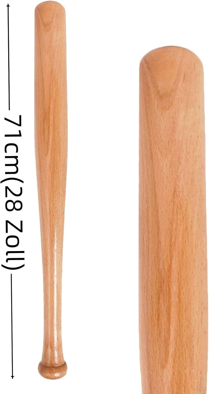 HPMAISON Fa Baseballütő 71-86 cm Felnőtt Gyerek Edzés Könnyű