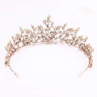 Tiara/Coroană cu cristale HPMAISON - negru 6