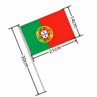 HPMAISON portugalská ručná vlajka 50 ks, 14x21 cm, na dekoráciu v interiéri/exteriéri 2