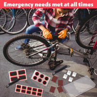 Set de 30 petice autoadezive Hpmjz pentru repararea anvelopelor de bicicletă, MTB, cursieră și motocicletă 7