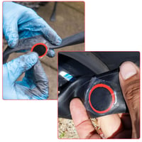 Set de 30 petice autoadezive Hpmjz pentru repararea anvelopelor de bicicletă, MTB, cursieră și motocicletă 5