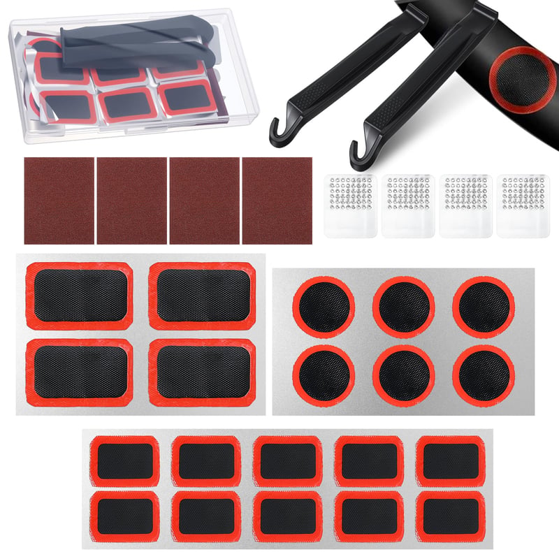 Set de 30 petice autoadezive Hpmjz pentru repararea anvelopelor de bicicletă, MTB, cursieră și motocicletă