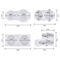 Set 4 Forme din Silicon pentru Bijuterii HQdeal - Matriță Rășină Epoxidică pentru Bijuterii DIY, Pandantiv, Colier, Cercei - Rotund, Coloană Lungă, Hexagonal 7