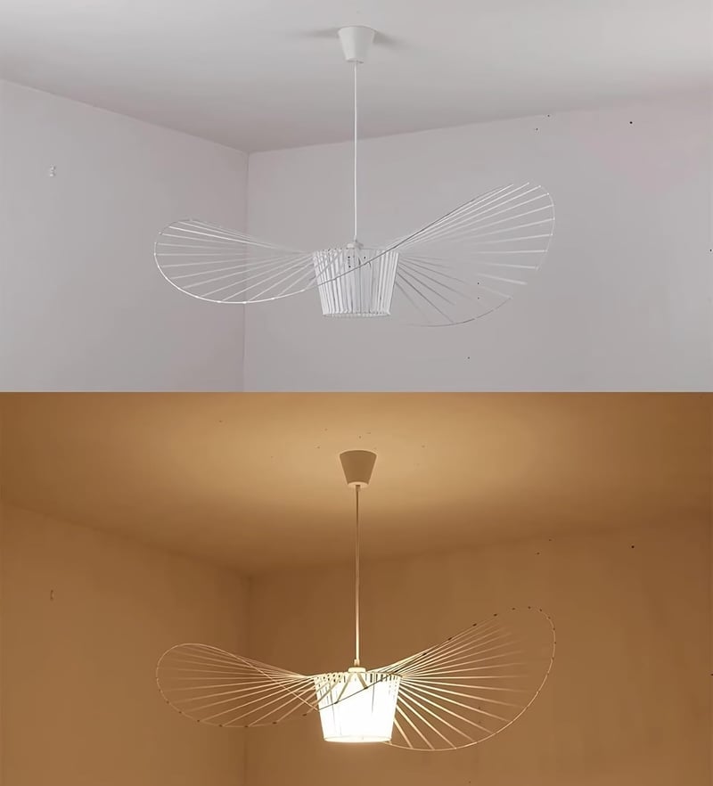 HRGKLMN Vertigo függőlámpa E27 magasságállítható vintage fehér 80cm nappali hálószoba
