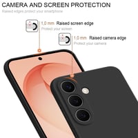 Puzdro HS Products pre Samsung Galaxy S26+ 5G – matný čierny TPU silikónový ochranný kryt s ochranou fotoaparátu, povrchovou úpravou proti odtlačkom prstov a prachu, nárazuvzdorný 3