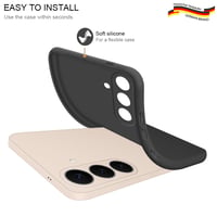 Puzdro HS Products pre Samsung Galaxy S26+ 5G – matný čierny TPU silikónový ochranný kryt s ochranou fotoaparátu, povrchovou úpravou proti odtlačkom prstov a prachu, nárazuvzdorný 2
